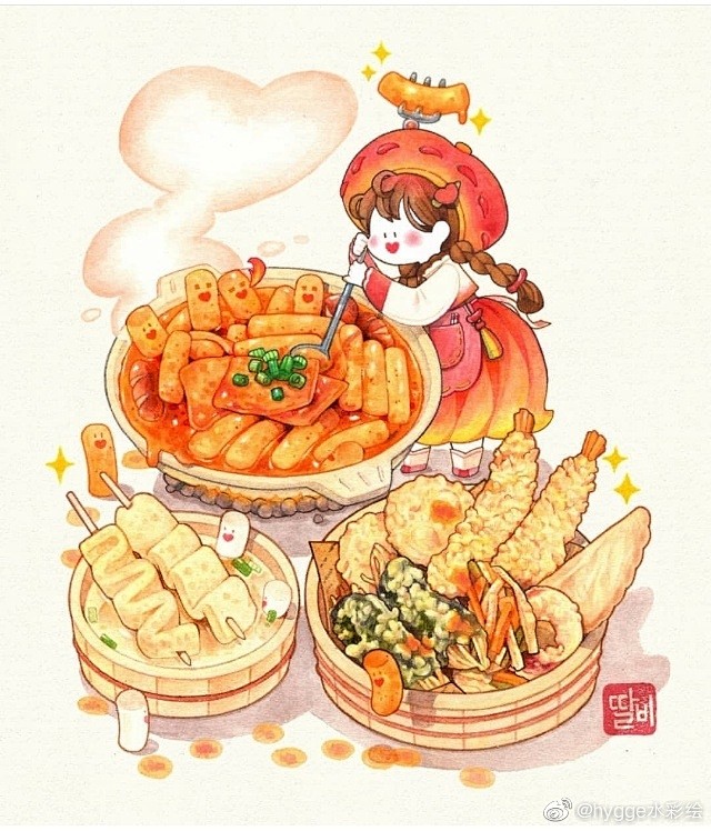 SHARE 优秀插画|美食篇
美食看起来...