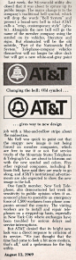 Saul Bass Bell System newspaper clipping