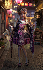 TP_kimono, Yuheng Jiang : This is my work for the “Time Princess ”project
