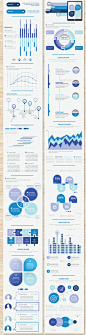 Blue Big Infographic Elements Design Scheme V.5 | GraphicRiver