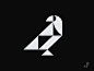黑白鸟LOGO设计-字体传奇网（ZITICQ）