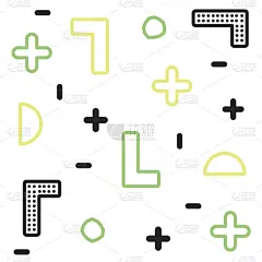 矢量插图在复古风格。带有简单几何元素的彩色图案。用它来制作海报，明信片，横幅，封面。