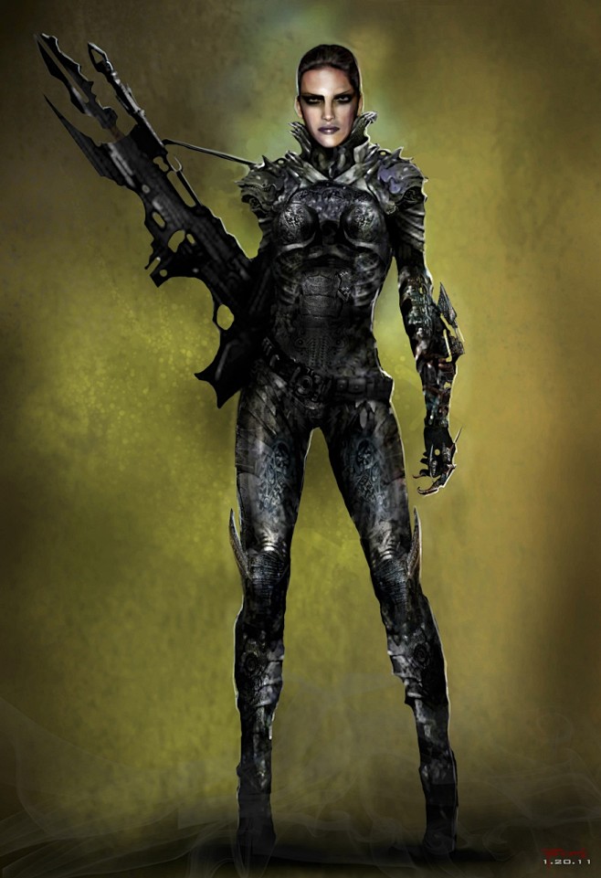 超人钢铁之躯氪星武士概念图