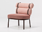 Club fabric garden armchair ROLL | Garden armchair by Kettal