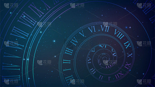 螺线,想法,钟,时间,永远,超现实主义的...