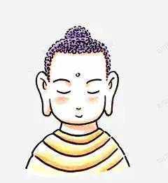插画可爱风释迦牟尼佛画像 免抠png 设计图片 免费下载 页面网页 平面电商 创意素材