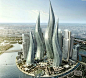 迪拜风中烛火大厦从54层到97层不等，汇集在一起构成一座舞蹈般的雕塑形象，看上去很像是烛火在闪动。建筑表达方面，其成熟的美学和结构工程方面的创新是任何现代建筑都无法比拟的。“迪拜大厦-迪拜”还设置了一系列附属的设施，包括零售店、娱乐场所和住宅，创造出富有活力动感的社区。