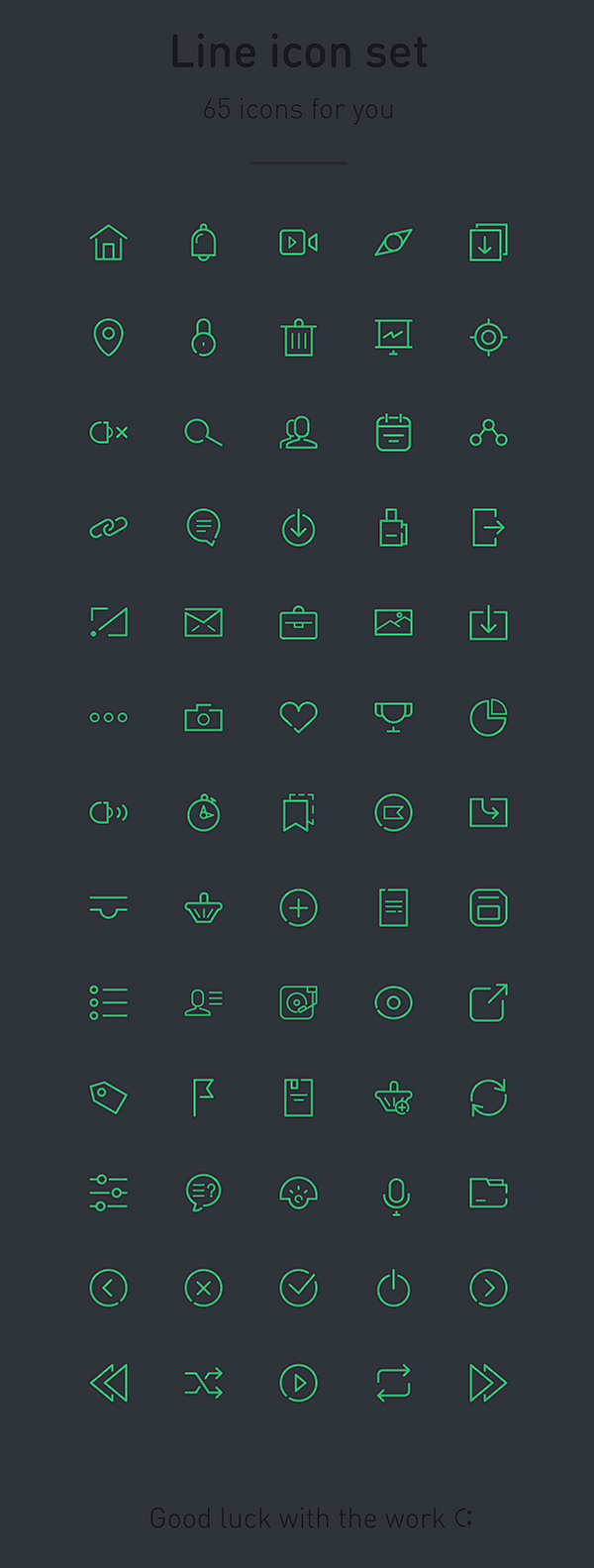 65 vector icons : 65...