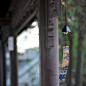 日本岩手南部铸铁风铃 龙胆花复古铁器铃铛 日式和风寺庙祈福挂饰