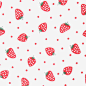 草莓花纹小碎花图案元素
