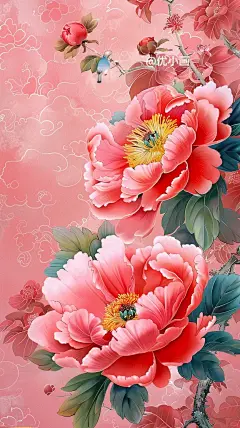 牡丹花开富贵来春暖花开好运来壁纸 - 小红书