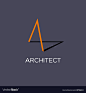 Architect or building logo vector image on VectorStock