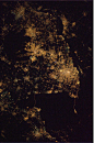 长三角夜间卫星图