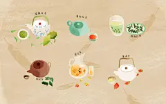 咖啡厅手绘美食餐牌 水彩风 - 视觉中国设计师社区
