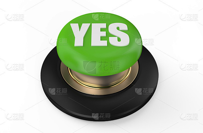 绿色yes按钮