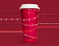 Panera Holiday 2014 : Inspired by the traditional shapes and decor of the holiday season, the illustrations for this winter celebration at Panera Bread begun with hand-drawings of rolling tinsel. Each illustration was brought to life with rich color and d