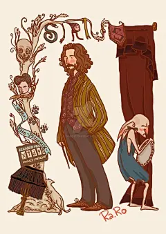 《哈利波特》同人插画... - @创意星云的微博 - 微博