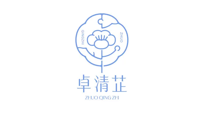 卓清芷护肤品品牌LOGO设计-花瓣网
