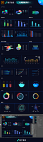 大屏图表素材