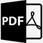 PDF文件格式的符号图标 https://88ICON.com 符号 界面 文件 PDF格式 格式 文件格式