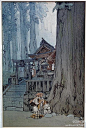 Hiroshi Yoshida 版画作品 | 吉田博Yoshida Hiroshi(1876年 - 1950，74岁)，西洋画家，版画家。在日本浮世绘风下，吉田博以西洋画为主，并重视自然、写实和诗情的作品风格，使得他被认为是日本治,大正,昭和期间风景画的第一人。