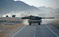 road, war, tank, column, Afghanistan, Leopard 2A6