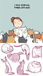 猫咪的手绘素材 #手帐达人#（转）