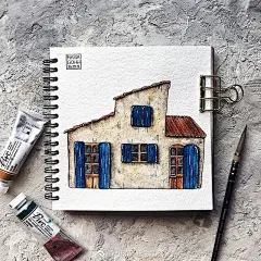 水彩手绘~小房子 
ins：maria_gohh ​（转）via @小清新水彩插画 ​ ​​​​