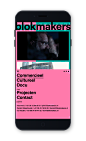 Blokmakers Identity + Website : Visual Identity, including a fresh website, for...A film collective that produces audiovisual content that goes by the name ‘Blokmakers’, was in much need of a brand identity. One that works in two ways, namely both from a 