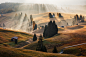 Morning on the Plain : Wonderful October morning in the Dolomites.