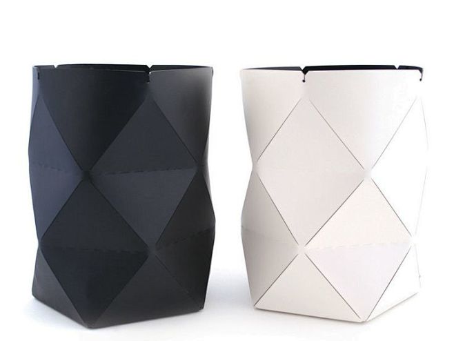 Origami Leather Bins