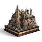 独家现货哈利波特美国正版霍格沃兹城堡模型收纳木盒底座Hogwarts-淘宝网