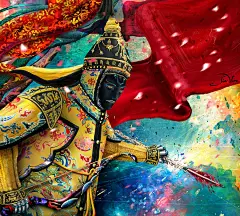 大清機械武官 ps插画绘制 韩国插画