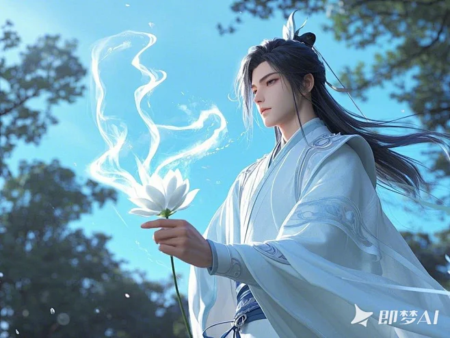 古装少年本身没有仙力，周身却环绕着一股神秘的能量，修仙，特效 (2)-花瓣网