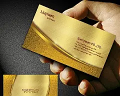 金色名片设计   素材公社-名片设计http://www.yiihuu.com/w/pl-13817/