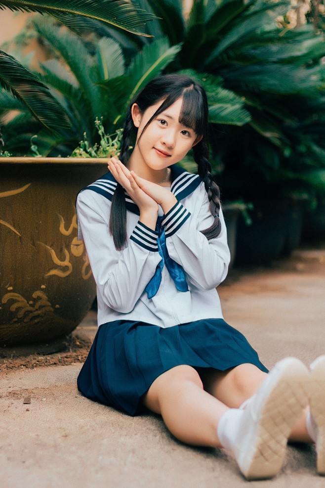 美丽的女孩青春的笑容