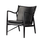 Chance Leather Chair : The Chance occasional chair blends exceptional design with comfort creating a sculptural impression that is simple and elegant. With a profile firmly rooted in mid-century design, the Chance has an understated grace and lightness of