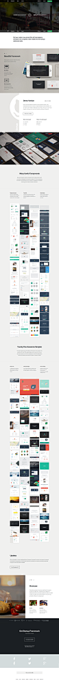 这个网站还有很多漂亮的设计。Startup Design Framework - Website Builder - Designmodo