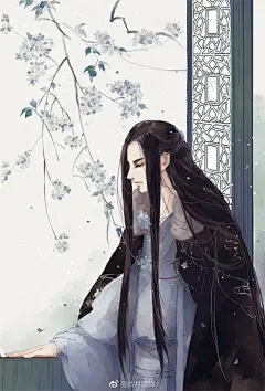 谁拿流年乱了浮生，又借浮生乱了红尘。此生若能得幸福安稳，谁又愿颠沛流离?
古风人物插画。分享图片／via artistic青尘 ​
#古风图鉴##手绘插画##古风图片##古风壁纸##人文艺术赏析# ​​​​