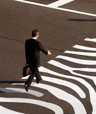 zebra crosswalk...