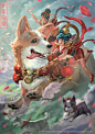 HAPPY CHINESE NEW YEAR 2018, YEAR OF THE DOG by andyliongart