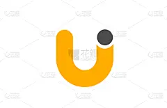 letter u logo alphabet design icon for business