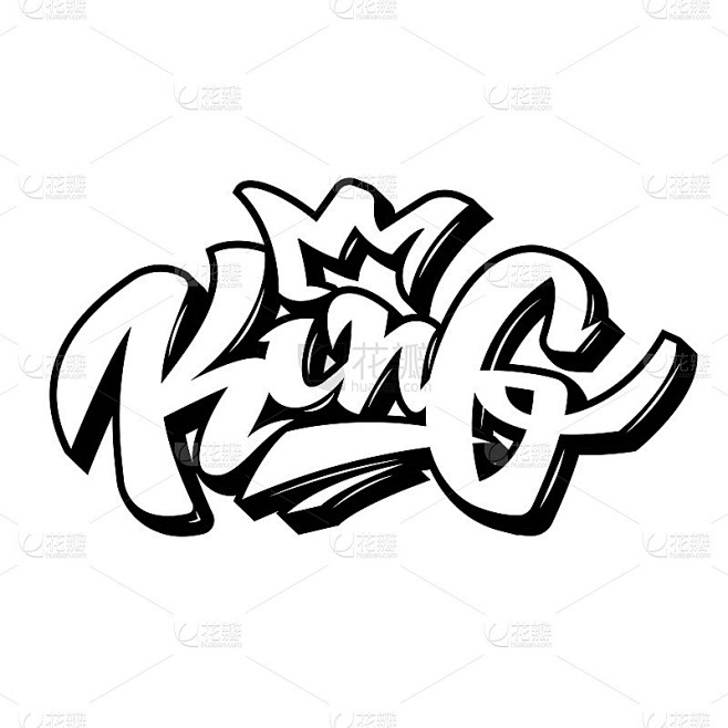 King lettering lettering
