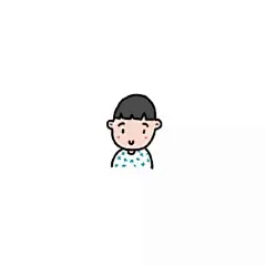 【陈圈圈情侣头像】Q版手绘头像。 关注微信公众号@陈圈圈，微博@陈小钢牙