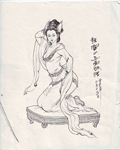 文学侠士采集到绘画-线稿