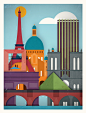 Touristique 5 of the most famous cities in the world paris Touristique   5 of the most famous cities in the world illustrated