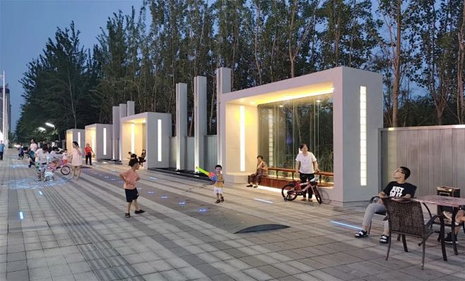 沧州街边线性口袋公园