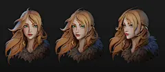 Girl Sculpt Practice , Liem Nguyen : Zbrush sculpt practice. Rendered in blender. Concept by https://www.artstation.com/summersnow_不知 _T202133  _face_T202133 