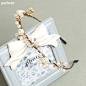 韩式新娘水钻头饰珍珠发箍韩国进口新款水晶清新甜美镶钻发卡头箍 