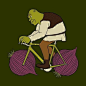 Mike Joos的自行车主题创意插画